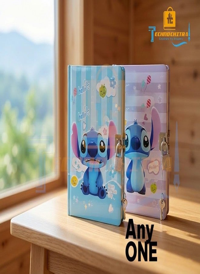 SHREE TECHNESH Munchy Lock Diary for Girls & Kids with Key | A5 Password Lock Diary, 160 Pages 100 GSM Journal Notebook | Secret Fancy Diary Gift Set for Boys, Girls & Teenagers - Image 5