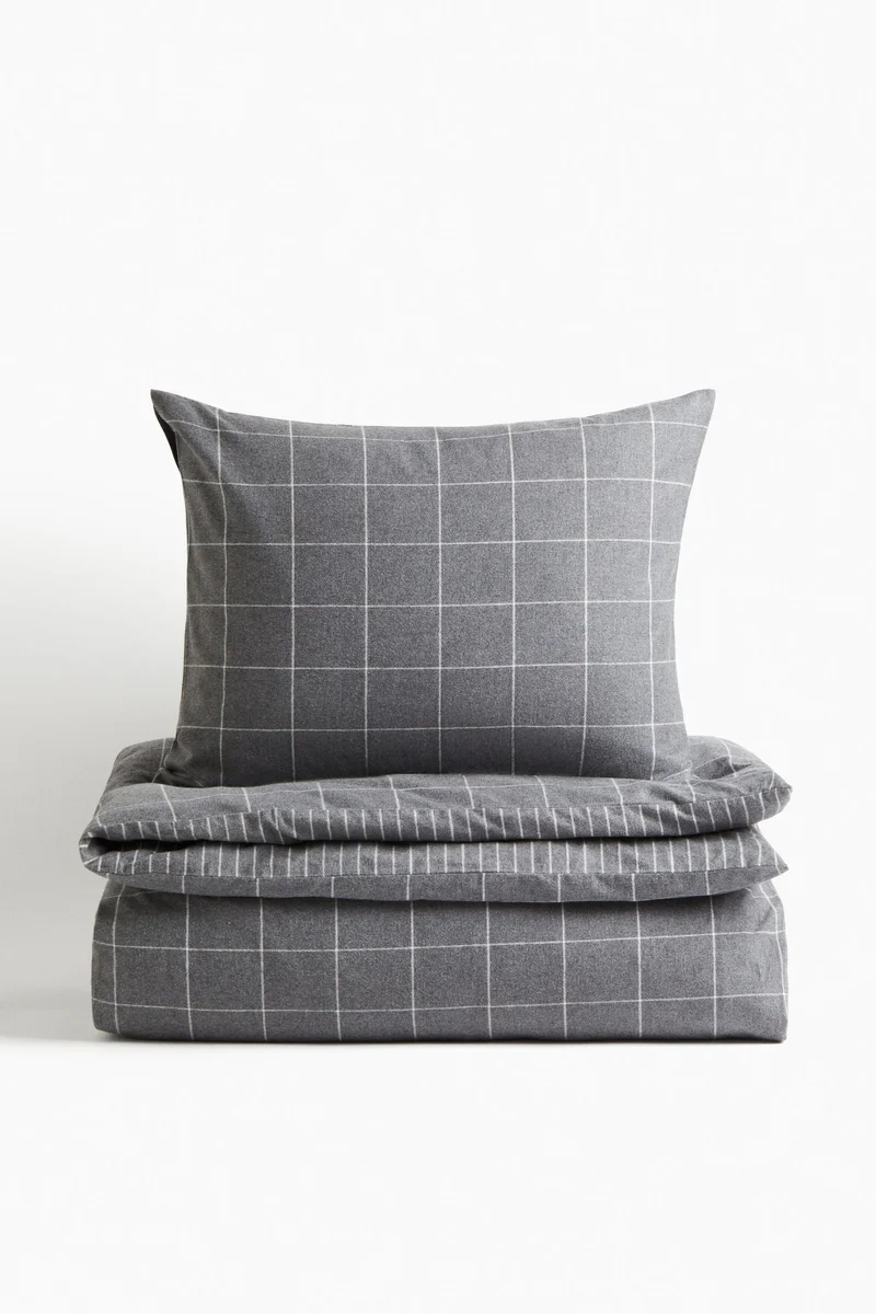 H&M Flannel duvet cover set