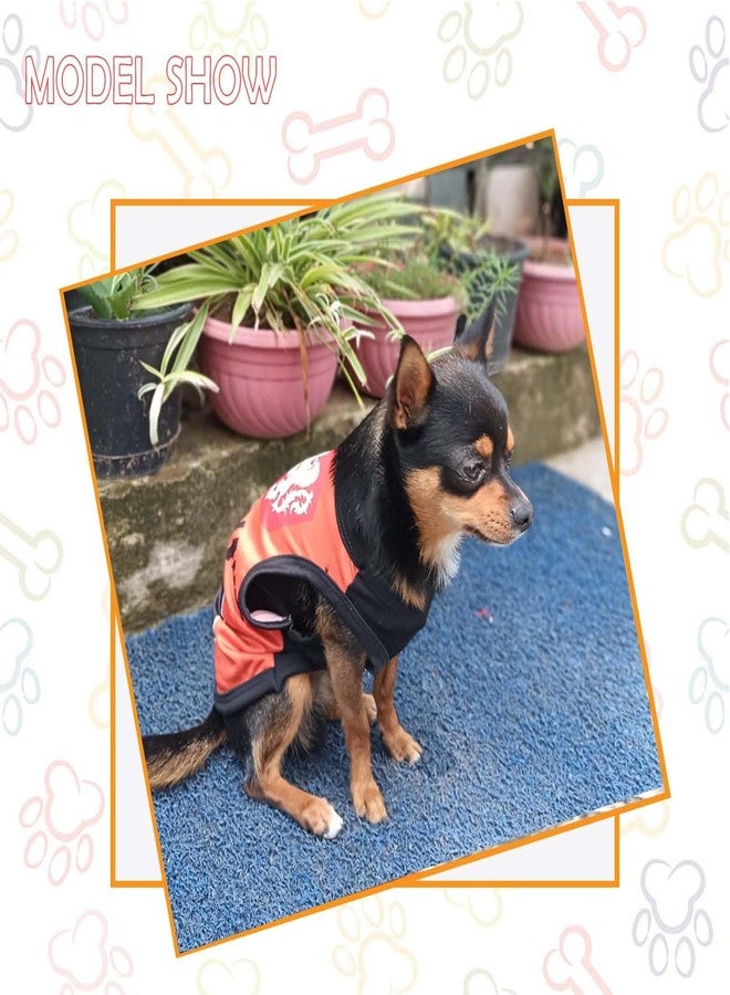 Lulala Dog Shirts Netherland 9 Printed Clothes with Summer Pet T Shirts Cool Puppy Shirts Breathable Dog Outfit Soft Dog Sweatshirt for Pet Dogs Cats (Orange, 26 INCH) - Image 3