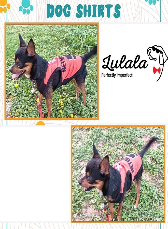 Lulala Dog Shirts Netherland 9 Printed Clothes with Summer Pet T Shirts Cool Puppy Shirts Breathable Dog Outfit Soft Dog Sweatshirt for Pet Dogs Cats (Orange, 26 INCH) - Image 5