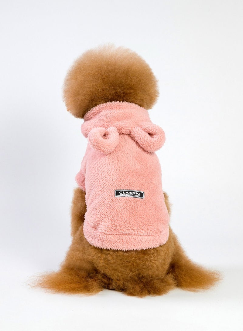 Loquat A pet dog wears a coat and a hat Pink  - Image 3