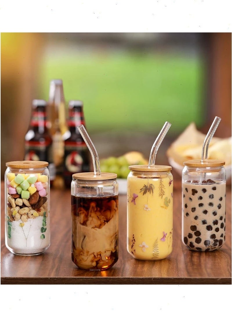 يواوليتي كوب شفاف,كوب قزاز، أكواب ماء بغطاء وقشة، كوب ماء زجاجي، أكواب فقاعات للقهوة المثلجة، العصير، المشروبات، الحليب، الشاي (شفاف) - Image 3