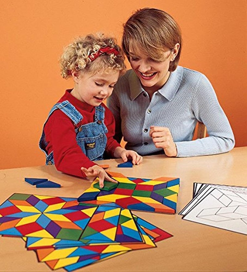 Learning Resources Parquetry Blocks Activity Set, 53 Pieces, Multicolor, 10 L x 10 W in - Image 5