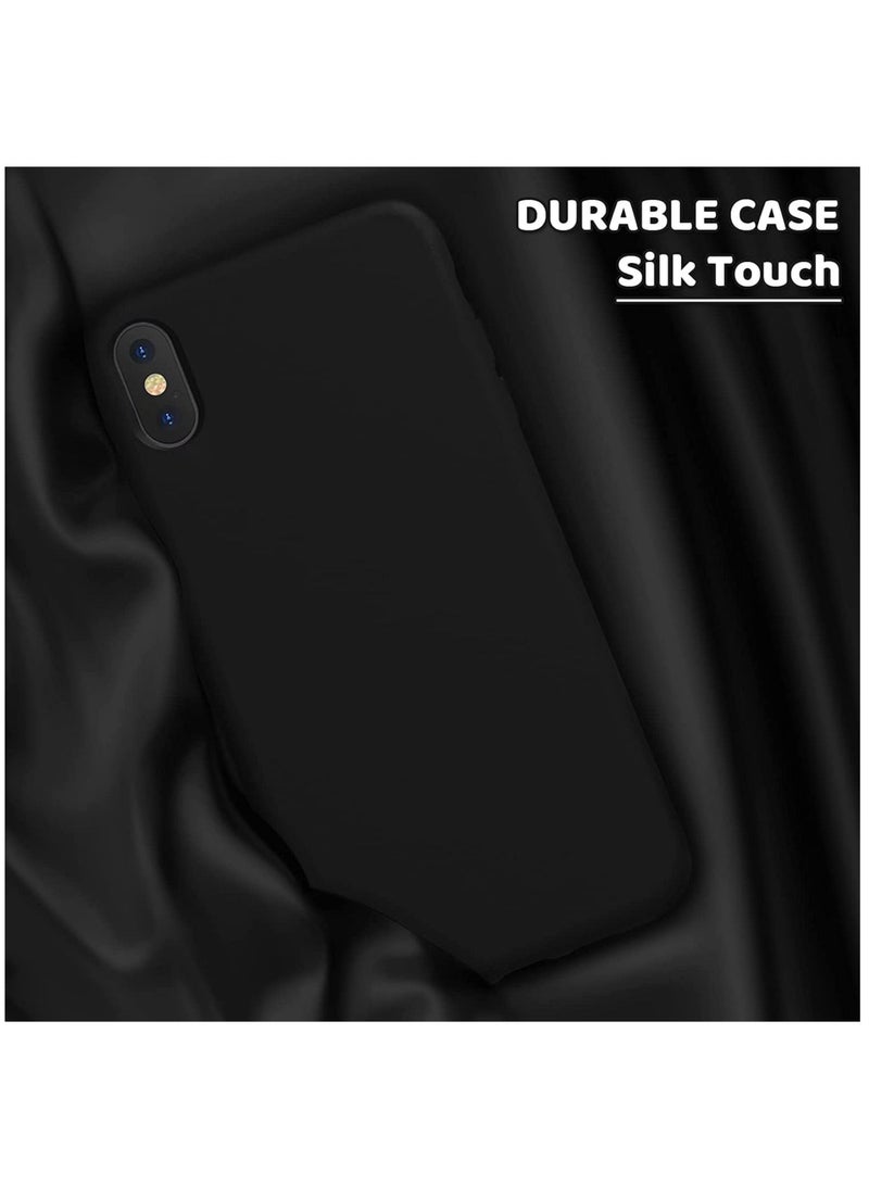 LEDIN Case for iPhone X/iPhone Xs case Liquid Silicone Gel Rubber Phone Case,iPhone X/iPhone Xs 5.8 Inch Full Body Slim Soft Microfiber Lining Protective Case (Black) - Image 2