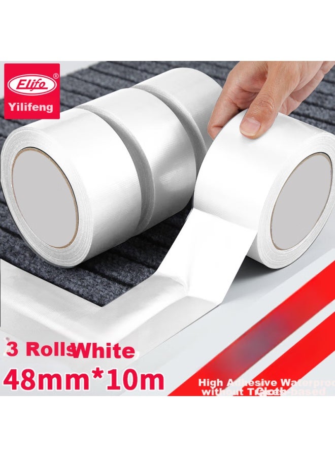 elifo Yili Feng Colored Cloth-based Tape, Strong Wide Carpet Tape, Floor Red Carpet, Colorful Tape, Heavy-duty Adhesive Paper, Floor Sealing, Stage Curtain, Light-blocking Advertising Cloth, Adhesive Tape, Can Be Hand-torn, Waterproof, Wear-resistant - Image 1