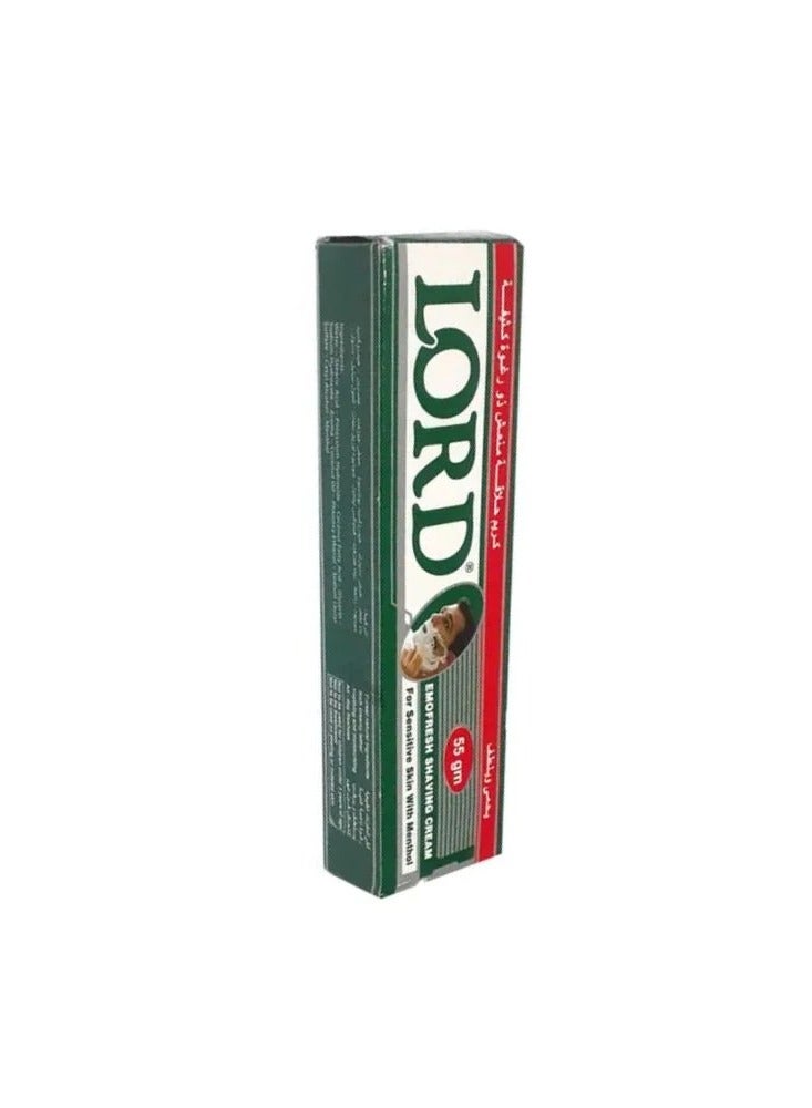 Lord emofresh menthol shaving cream - 55 g