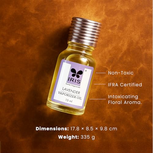 IRIS Lavender Fragrance Vaporizer Oil 15ml | Long Lasting Aroma Oil for Vaporizer | IFRA Compliant,Safe & Non-Toxic Home Fragrance - Image 2