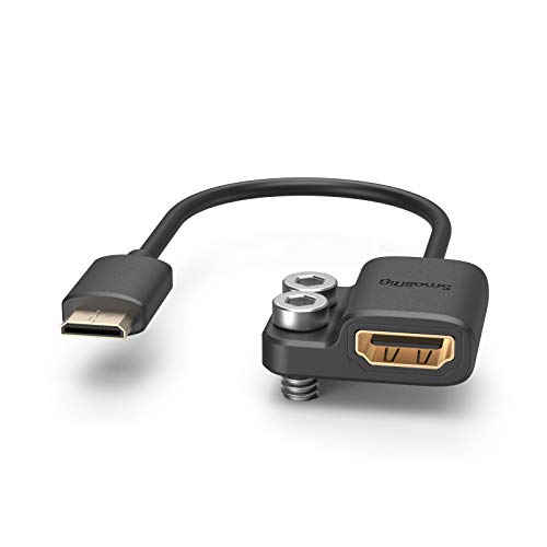 SmallRig Ultra-Slim 4K HDMI Adapter Cable, Female HDMI Type A to Male Mini-HDMI Type C, 4K@60HZ, for Nikon Z6, Z7, D780 / for Canon EOS RP, 5D Mark IV - 3020 - Image 1