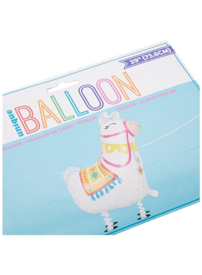 Unique Vibrant Walking Pet Llama Foil Balloon, 1 Pack - Lifelike & Fun Party Decoration, Ideal for Kids & Llama Lovers Celebration - Image 4