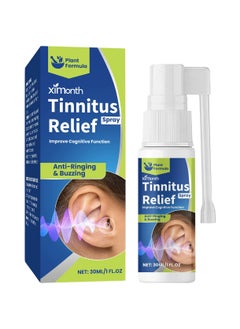 Tinnitus Relief Spray, Ringing Ears Relief, Natural Ingredients, Effective for Acute & Chronic, Supports Ear Noise & Dizziness 30ml