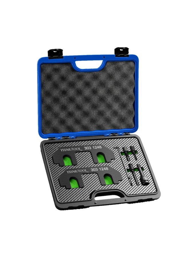 YSSNIUTOOL 303-1248 7PC Camshaft Holding timingTool Kit for Ford 3.5L & 3.7L 4V Engine,with Chain Tensioner Holder Tool and 3 Pin for Blocking The crankshaft,Sponge Box.DIY Tools. - Image 1