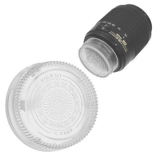 Fotodiox Designer (Clear) Rear Lens Cap Compatible with Nikon F-Mount Lenses (Non-AI, AI, AIS, AF, AFD, AFS, G, DX, FX) - Image 5