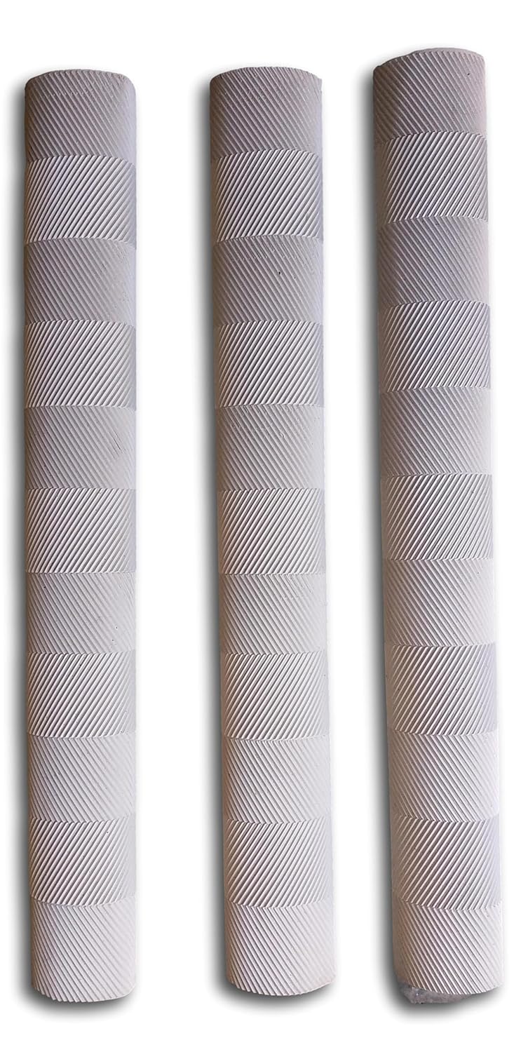 Nextage Chevron Cricket Bat Grip - Anti-Slip Sweat-Absorbent & Durable Bat Handle Grip, Soft Rubber Bat Grip for Leather & Tennis Ball Cricket, Shock Absorbing Professional Bat Grip, Available in Pack of 1 , 2 and 3 (Pack of 3) - Image 1