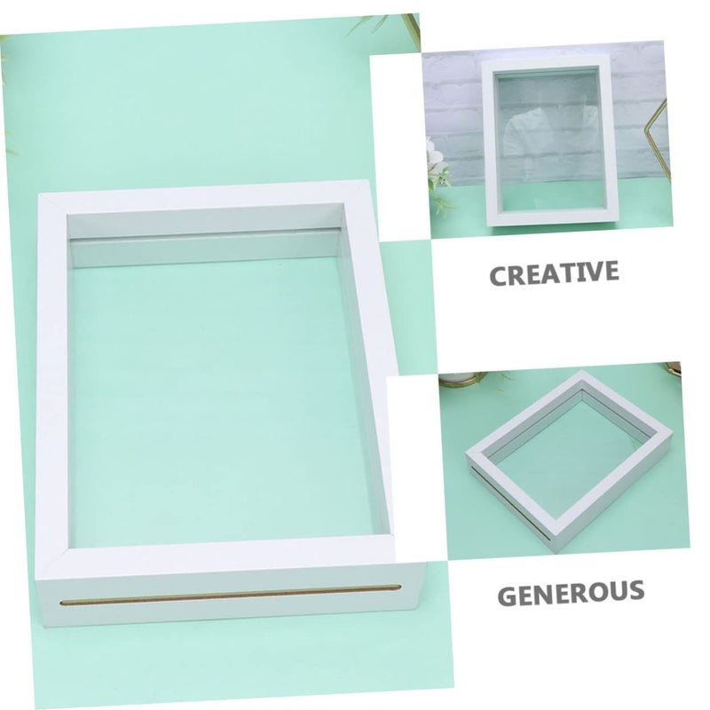 Double Sided White Butterfly Specimen Display Frame DIY Shadow Box For Home Desktop Decor - Image 3