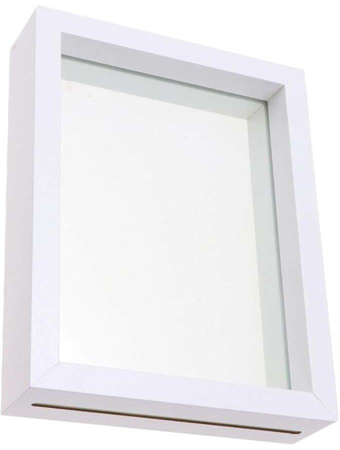 Double Sided White Butterfly Specimen Display Frame DIY Shadow Box For Home Desktop Decor - Image 1