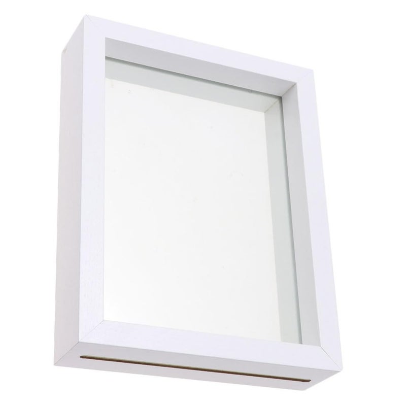 Double Sided White Butterfly Specimen Display Frame DIY Shadow Box For Home Desktop Decor - Image 2