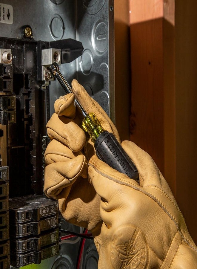 Klein Tools 65160 Tool Set, Made in USA, Metric Nut Driver Set Sizes 5, 5.5, 6, 7, 8, 9, and 10 mm, 3-Inch Chrome-Plate Hollow Shafts, 7-Piece - Image 3