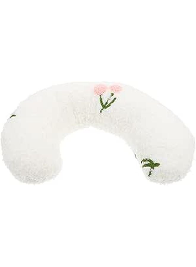 U Shaped Pet Pillow Portable Neck Support Cushion For Dogs Cats Comfortable Skin Friendly White - Image 1