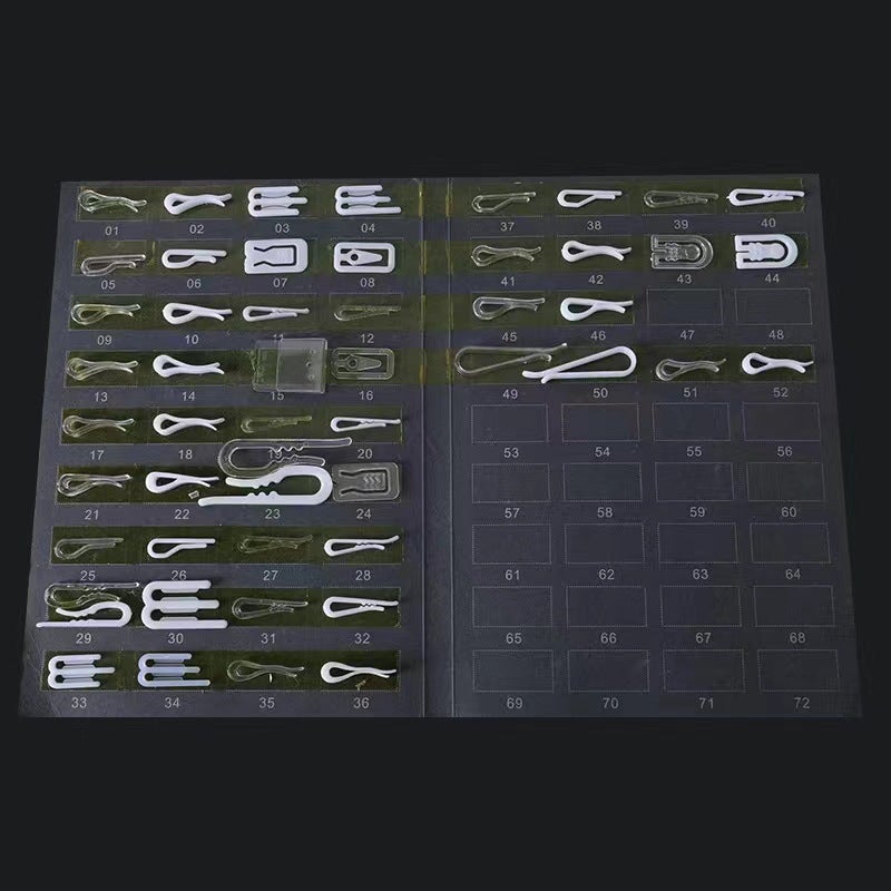 Shirt Clip White Transparent Plastic Clip Shirt Collar Fixed Clip Clothing Packaging Clip Collar Clip Accessories Clip - Image 5