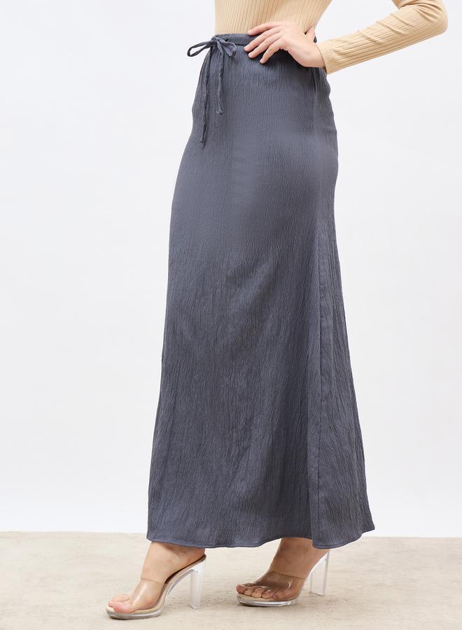 ستايلي تنورة ماكسي بنسيج ستيلي مع رباط - Image 3