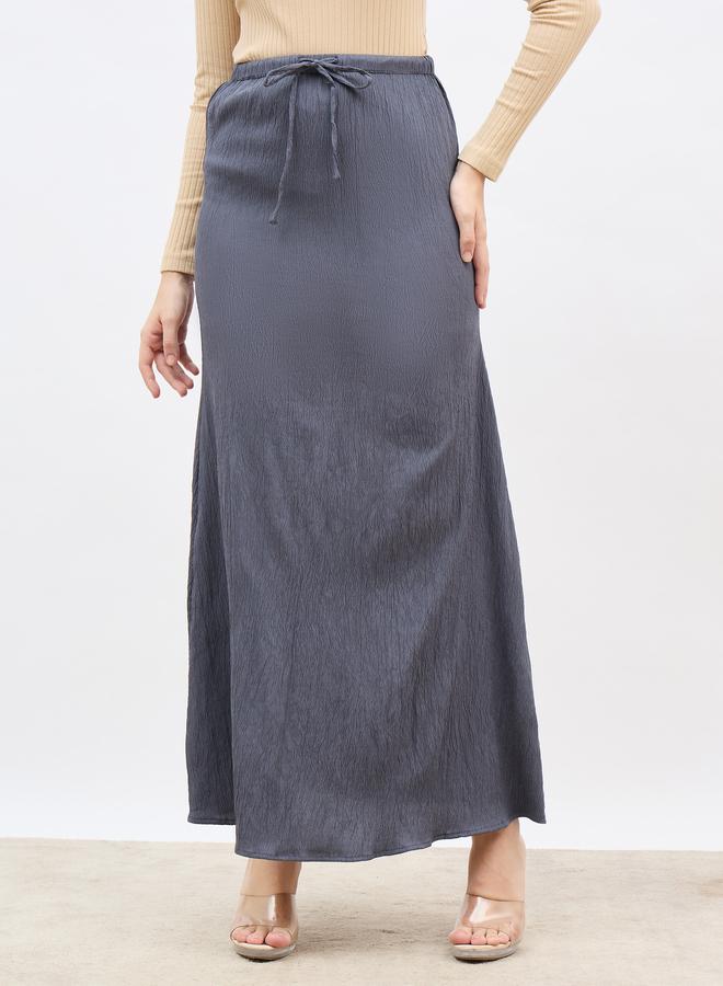 ستايلي تنورة ماكسي بنسيج ستيلي مع رباط - Image 2