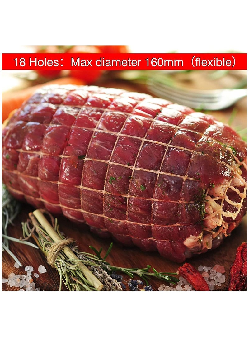 SYOSI 5m Meat Netting Roll, Size 18, Elastic Smoked Meat Poultry Ham Netting Meat Butcher Twine Net Roll Wrapping Net, Beef Netting Roll for Meat Cooking Meat Sausage Making - Image 5