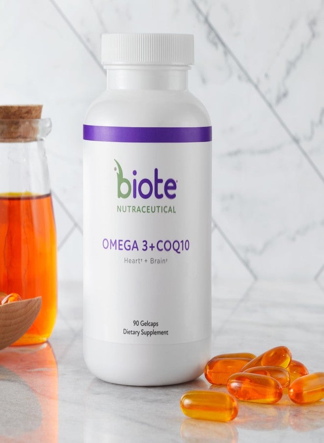 Biote Nutraceuticals - Omega 3 + CoQ10 - Heart + Brain (90 Gel caps) - Image 2