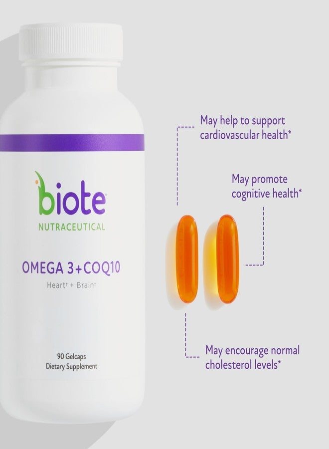 Biote Nutraceuticals - Omega 3 + CoQ10 - Heart + Brain (90 Gel caps) - Image 3