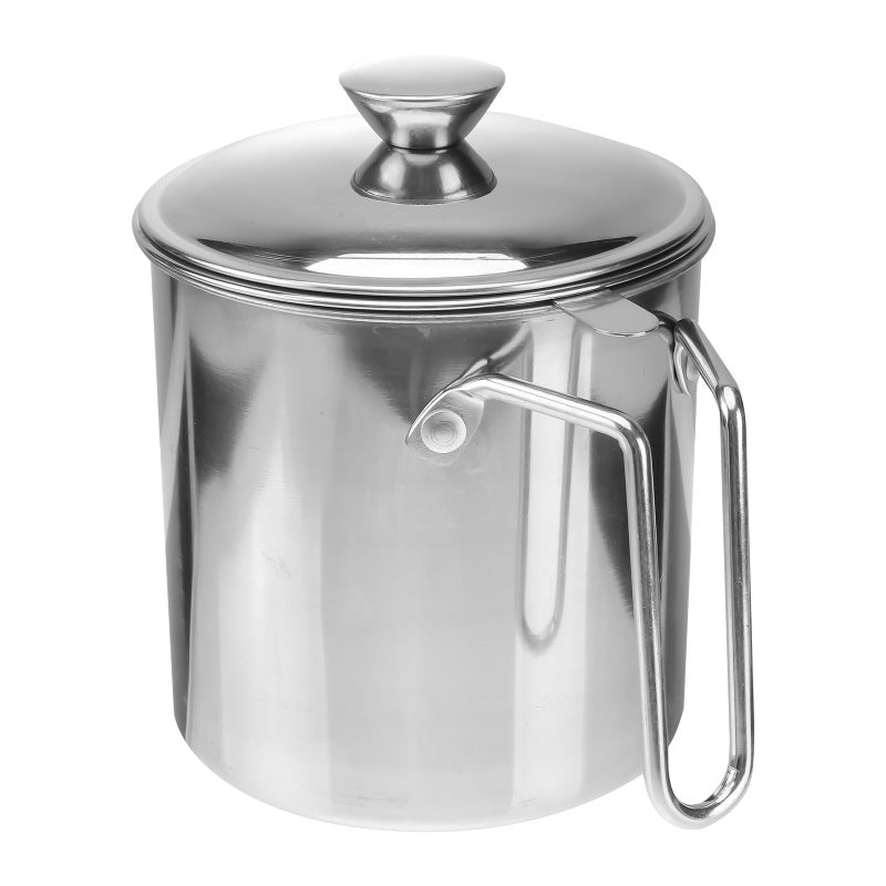 Stainless Steel Magnetic Oil Filter Pot 1 8L Capacity Rust Proof Grease Strainer - Image 2