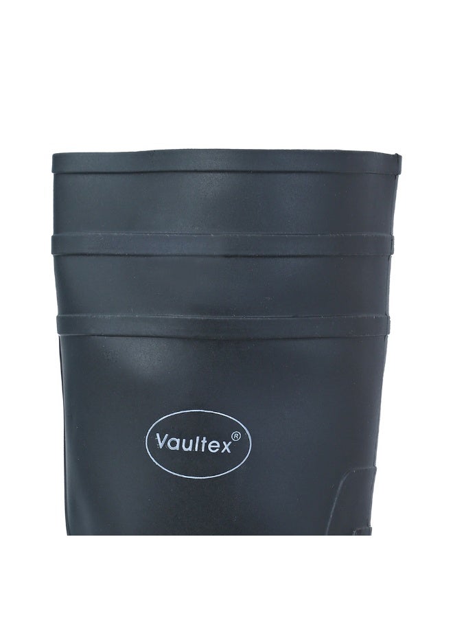 Vaultex BLS PVC Steel Toe Safety Gumboots - Black/Orange, 44 - Image 3