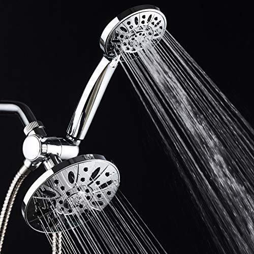 AquaDance 6 Premium High Pressure 3way Rainfall Shower Combo Combines the Best of Both Worlds Enjoy Luxurious Rain Showerhead and 6setting Hand Held Shower Separately or Together - Image 3