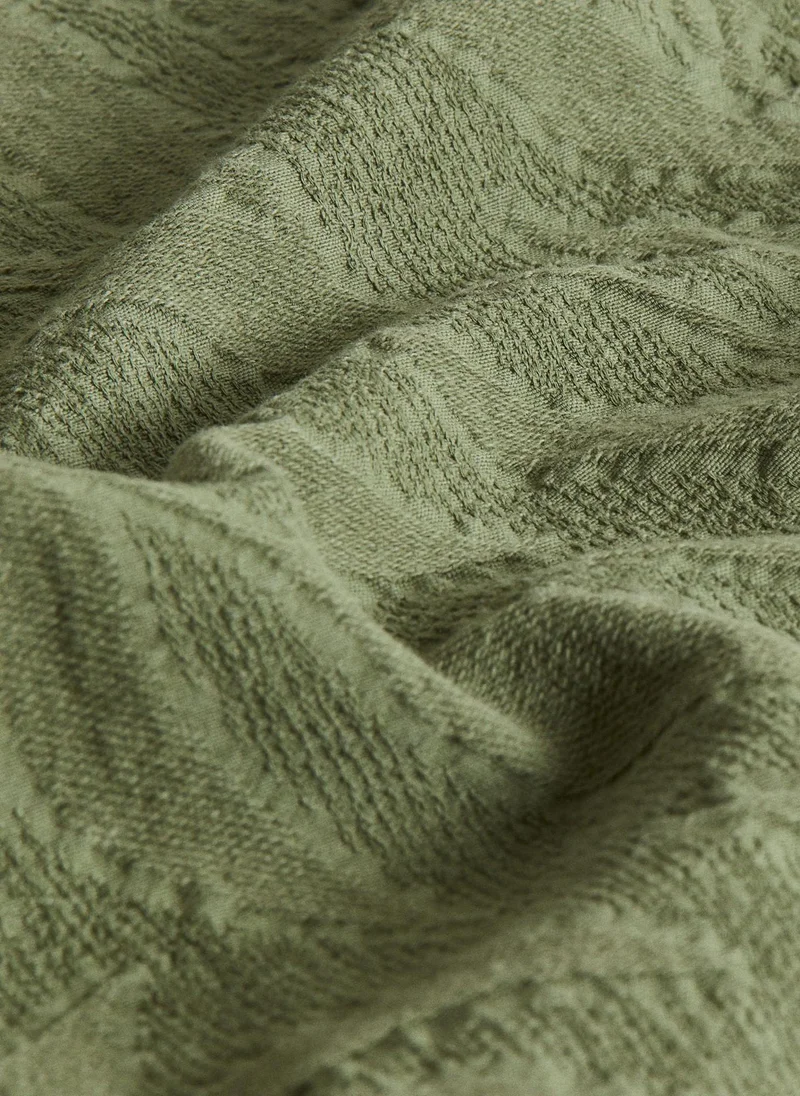 H&M Jacquard-Weave Cotton Tablecloth