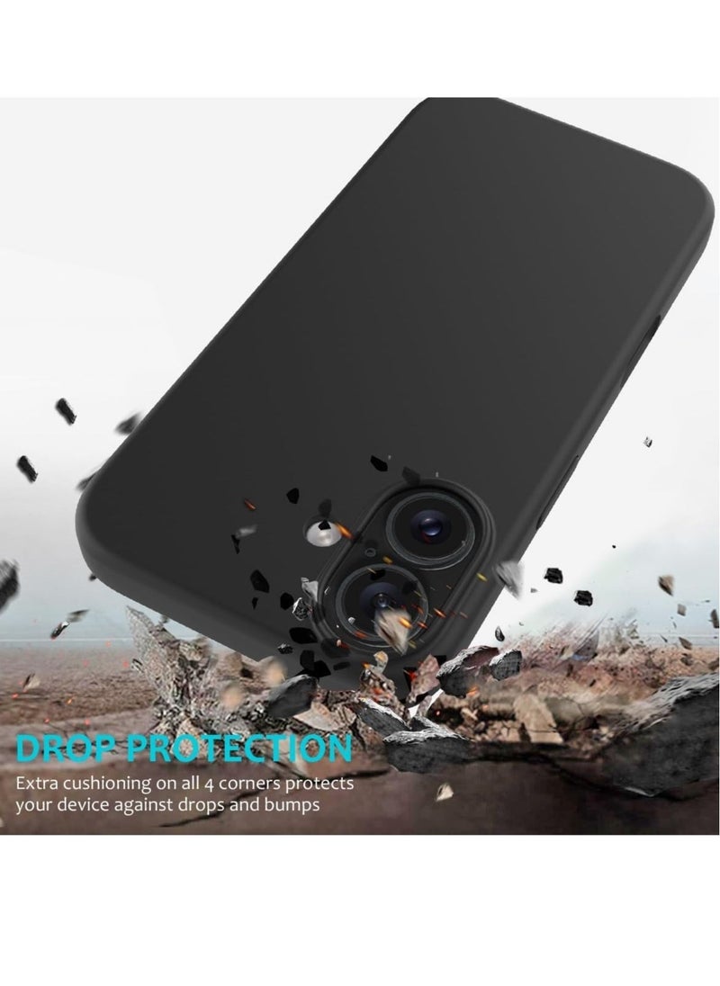JAJEEK "iPhone 16 Slim Fit Matte Black TPU Case – Soft, Flexible, Shock-Resistant Silicone Back Cover for Reliable Protection" - Image 5