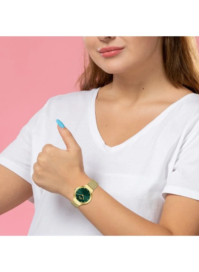 Slazenger Women's Mesh Analog Watch SL.9.2587.3.170 - 30 mm