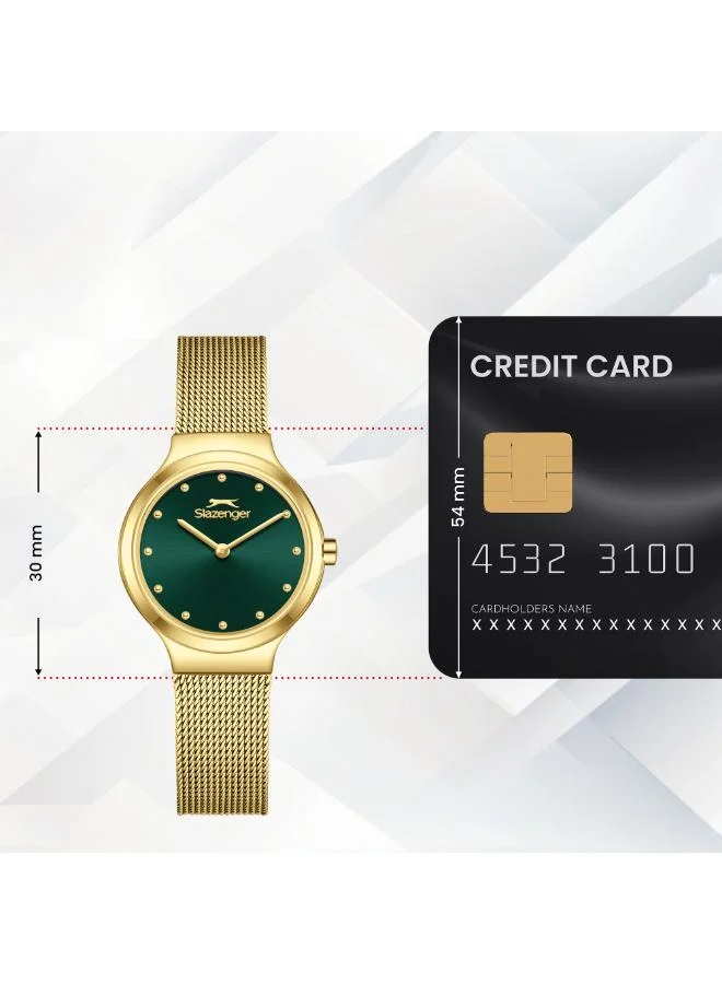 Slazenger Women's Mesh Analog Watch SL.9.2587.3.170 - 30 mm