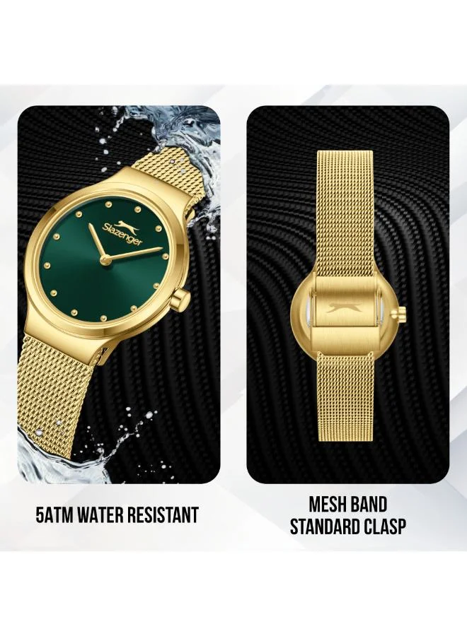 Slazenger Women's Mesh Analog Watch SL.9.2587.3.170 - 30 mm