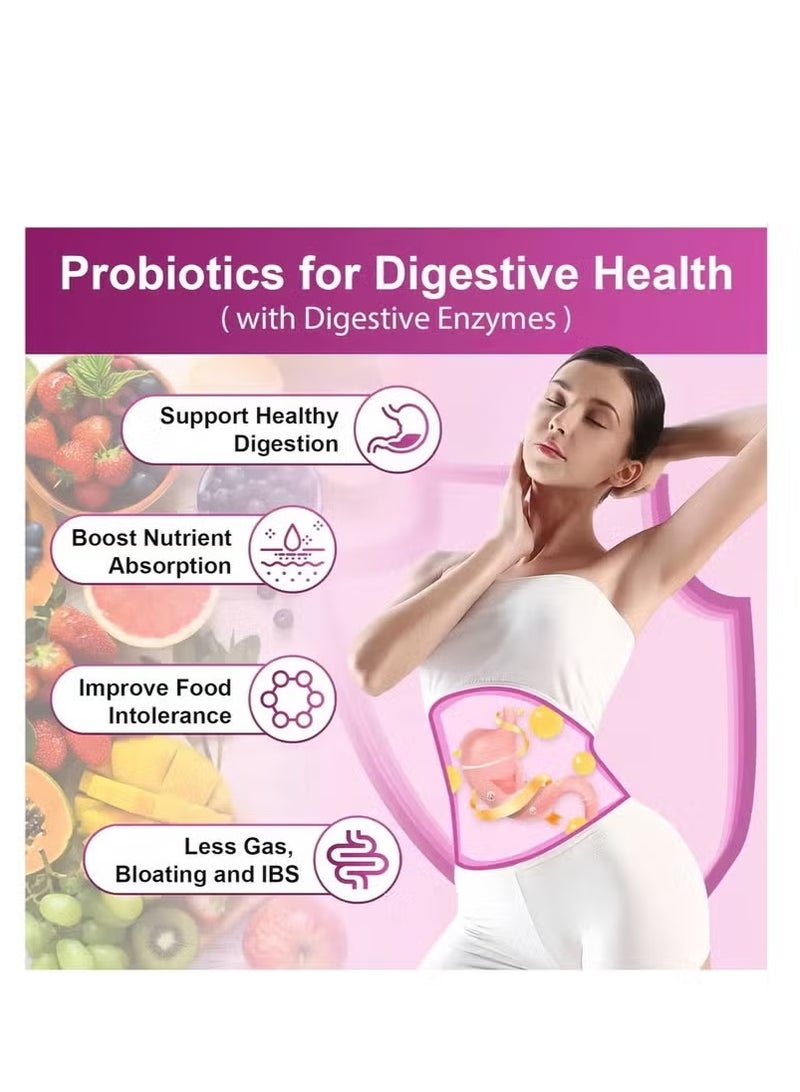 Probiotic Live Women’s Probiotic, 90 Caps 100 Billion CFU 31 Strains, with Organic Prebiotics Cranberry, Digestive Immune, Shelf Stable, Delayed Release, No Soy Gluten Dairy  - Image 4