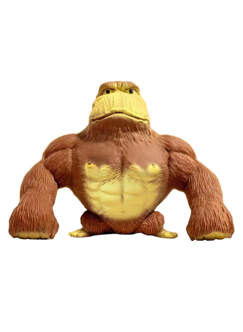 Fun Splash Monkey Stress Relief Toy - Reduces Child's Fussiness Gorilla Sensory Toy for All Ages - Brown - Image 1