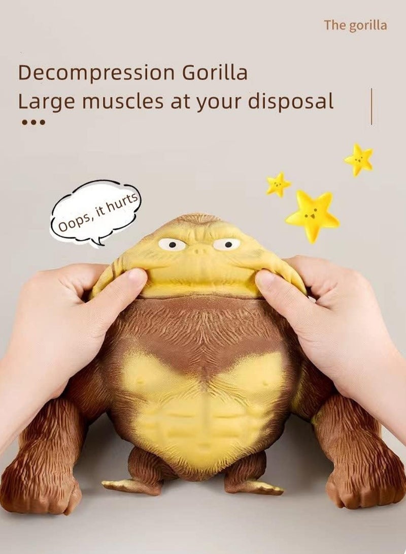 Fun Splash Monkey Stress Relief Toy - Reduces Child's Fussiness Gorilla Sensory Toy for All Ages - Brown - Image 4