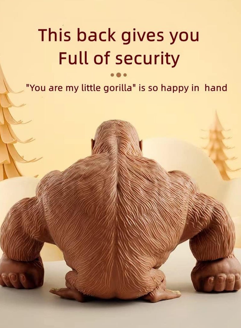 Fun Splash Monkey Stress Relief Toy - Reduces Child's Fussiness Gorilla Sensory Toy for All Ages - Brown - Image 5