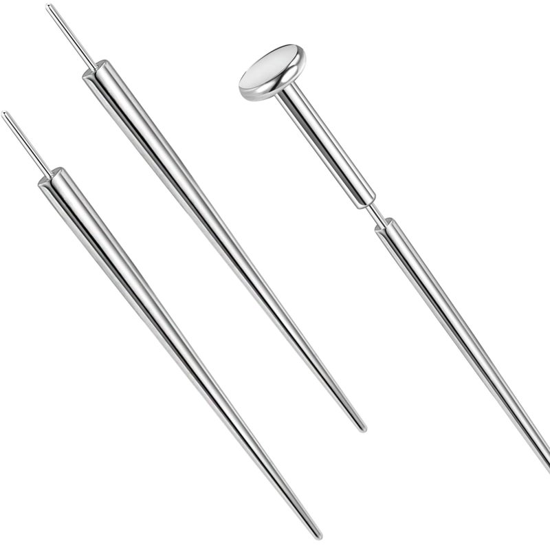 PunkTracker 14g/16g/18g/20g ASTM F136 Titanium Piercing Kit Taper Insertion Pin for Threadless Push In Tragus Helix Lip Nose Helix Piercing Jewelry Cartilage Earrings Labret Studs Nose Stud Stretcher - Image 1
