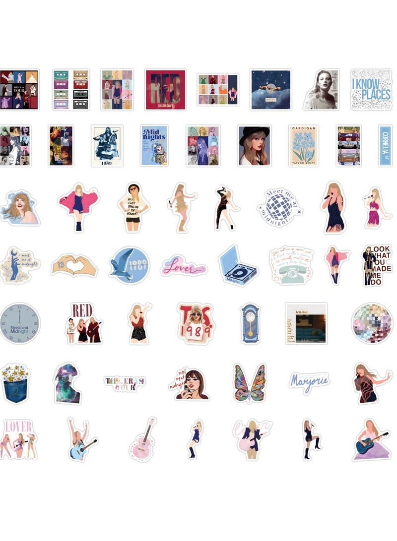 SOLARAE 100PCS Waterproof Music Stickers for Water Bottles, Laptops, Guitars, and Cars - Ideal for Kids, Teens, Girls, Party Decorations, and Supplies. Perfect for Personalizing Your Belongings! - Image 3