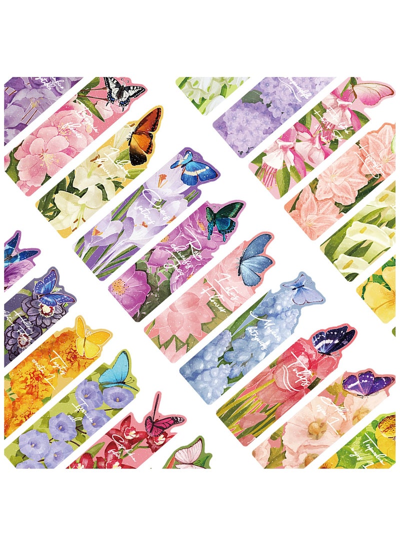 30 Pcs Butterfly Bookmarks Cute Butterfly Theme Paper Bookmarks for Adult Kids Unique Butterfly Book Markers for Students Teachers School Home Office Reading Book Lovers - Image 3
