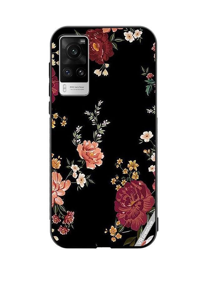 VR CREATIVE Protective Case Cover For Vivo X60 Pro Flower Design Multicolour - Image 1