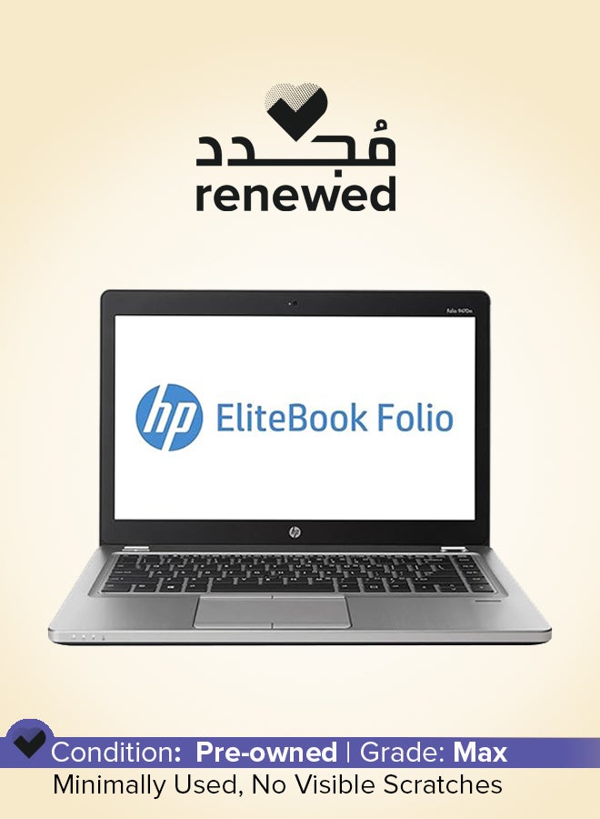 HP تم تجديده - كمبيوتر محمول Folio 9470 بشاشة عالية الدقة مقاس 14 بوصة، ومعالج Core i5/الجيل الثالث/ذاكرة وصول عشوائي سعتها 8 جيجابايت/محرك أقراص SSD سعة 128 جيجابايت/بطاقة رسومات Intel HD - Image 1