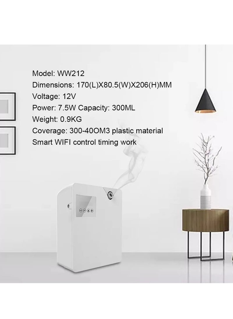 Aroma Diffuser, Smart Scent Air Machine With Nebulizing Technology, Natural And Safe Waterless Essential Oil Diffuser, Durable Air Freshener Sprayer For Office Home, (1pc, White)