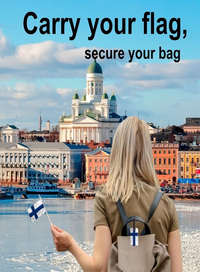 tag8 [Pack 2] tag8 Finland Flag Smart Luggage tag |Trendy Luggage tag ID Identification | Suitcase Tag | Fashionable Digital Name tag | Airline Compliant, SITA World Tracer Code Enabled | Gift idea - Image 3