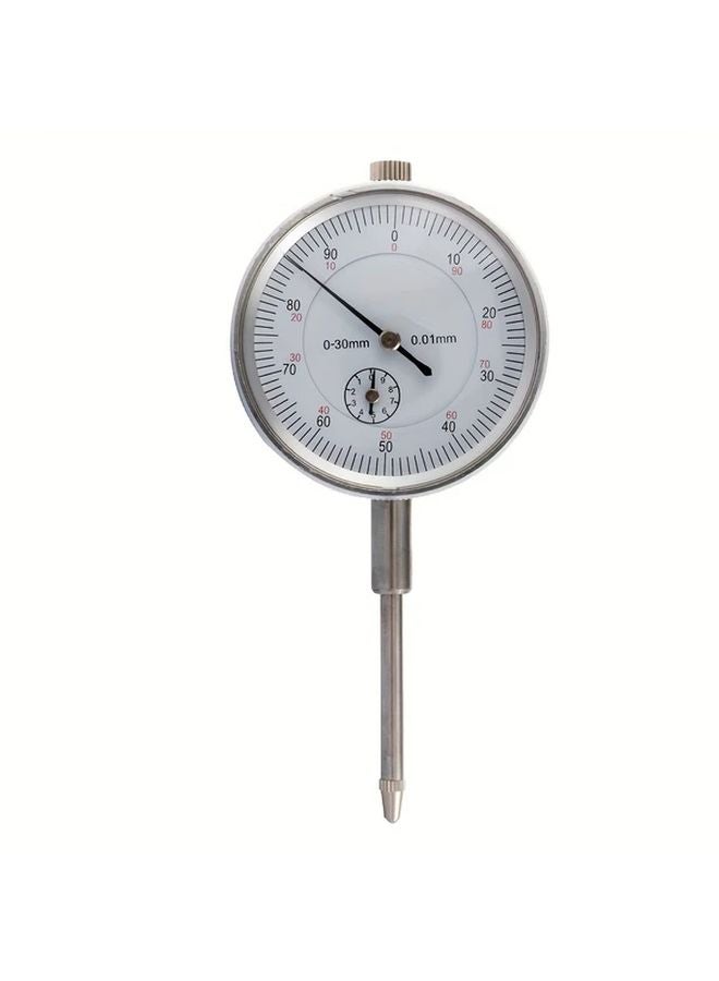 30mm Dial Indicator 0 01mm Resolution Metal Mechanical Gauge Tool - Image 1