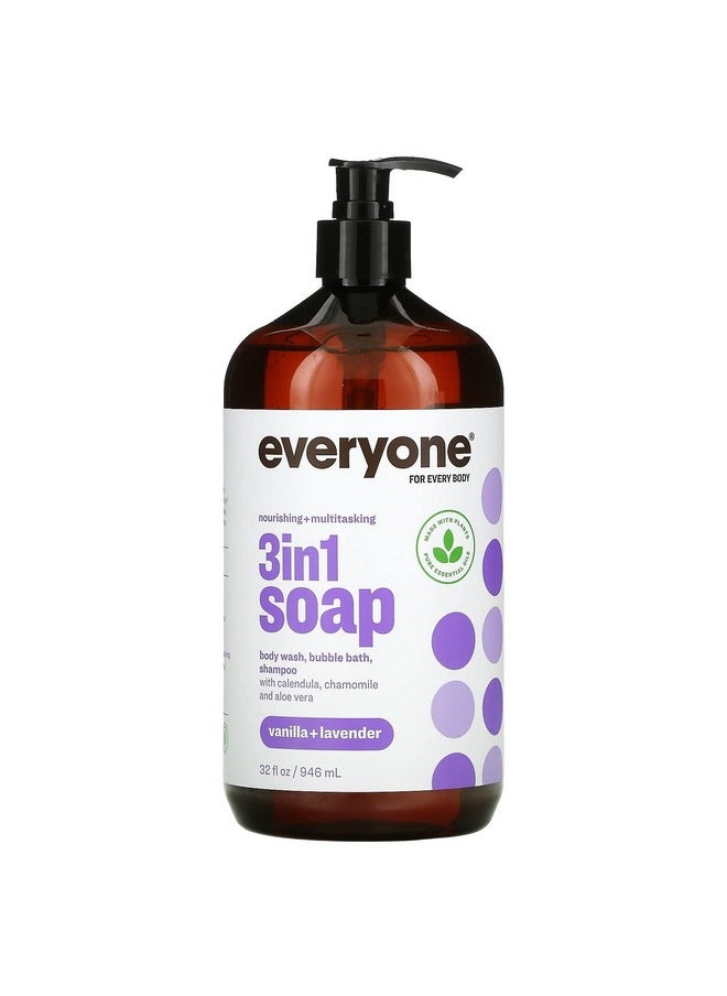 everyone for every body - Everyone Vanilla & Lavender 3 In 1 Soap 32 Fz - Image 1