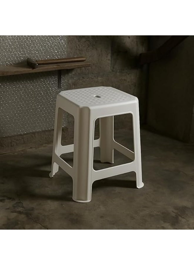 Master Gold Multipurpose Durable Plastic Chair for Home, Kids and Adults | Plastic Sitting Chair for Bathroom, Kitchen, Garden | Lightweight and Portable Utility Stool for Storage and Daily Use | 45 x 32 x 27 cm - Image 2